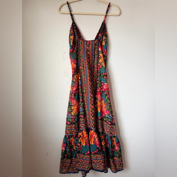 FARM RIO STITCHED GARDEN LONG COVERUP - Picture 10 of 16